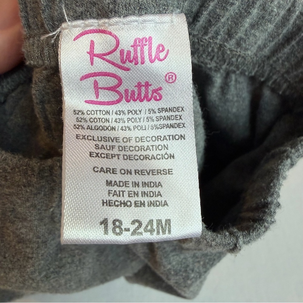 Ruffle Butts Gray Girls 18-24 months pants leggings - Picture 3 of 4